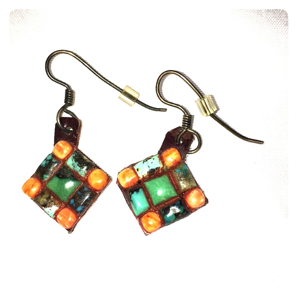 Stone Dangle Earrings